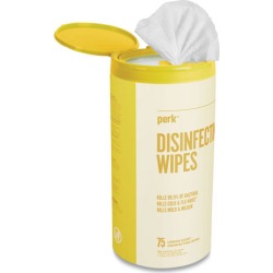 Disinfecting Wipes, Lemon, 7 X 8, 75 Wipes/canister