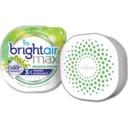 BRIGHT Air Max Odor Eliminator Air Freshener, Meadow Breeze, 8 Oz Jar, 6/carton ( BRI900438 )