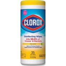Disinfecting Wipes, 7 X 8, Crisp Lemon, 35/canister