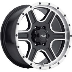 165MB Navigator: 17X9, 6X135, OS: +25, BS: 5.98 - Gloss Blk w/Diamond Cut Accents