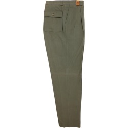 Burberry Green Cotton Vintage Classic Pants found on Bargain Bro from 1stDibs for USD $103.12