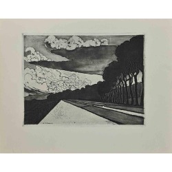 Georges-Henri Tribout, Landscape -Original Etching by George-Henri Tribout - Early 20th Century, Early 20th Century found on Bargain Bro from 1stDibs for USD $190.93