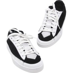 Puma X Karl Lagerfeld Suede And Leather Lace Up Sneakers Size 8 Pm-s0917p-0143