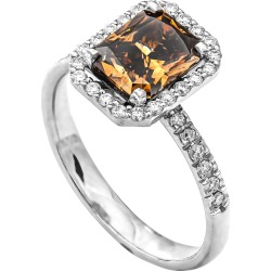 1.53 Ct Natural Fancy Deep Yellowish Brown Diamond Ring found on Bargain Bro Philippines from 1stDibs for $7350.00