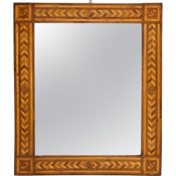 19th Century German Parquetry Wall Mirror found on Bargain Bro from 1stDibs for USD $2,888.00