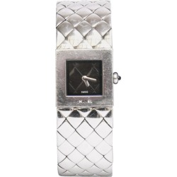 Chanel Ladies Watch, Quilted In Quartz Steel found on MODAPINS
