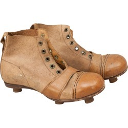 Vintage Leather Childs Football Boots, Rare