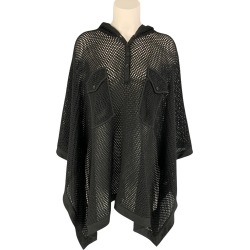 Ralph Lauren Collection Size S Black Knit See Through Hooded Cape found on Bargain Bro from 1stDibs for USD $288.80