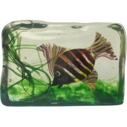 Cenedese Aquarium /fish Tank Murano Glass, Sculpture/paperweight Attr Licata