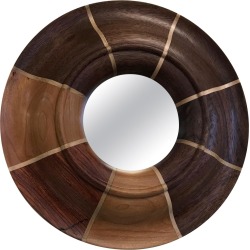 Small Custom Walnut And Maple Inlay Mirror found on Bargain Bro from 1stDibs for USD $1,064.00
