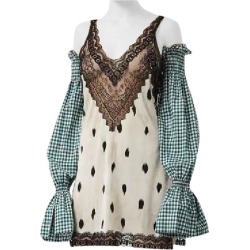Burberry Lace Panel Animal Print Slip Dress - Size Us 0 found on Bargain Bro Philippines from 1stDibs for $260.91
