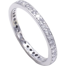 Platinum .40 Carat Round Diamond Eternity Band Ring found on Bargain Bro Philippines from 1stDibs for $1495.00