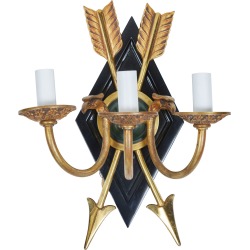 Vintage 3 Arm Sconce With Brass Arrow And Eagle Design found on Bargain Bro from 1stDibs for USD $756.20