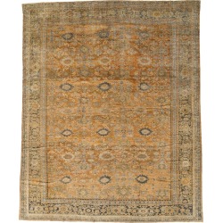 Rustic Early 20th Century Handmade Persian Mahal Room Size Carpet found on Bargain Bro from 1stDibs for USD $21,850.00