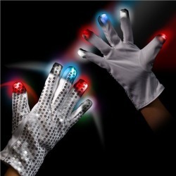 LED Patriotic Sequin Glove by Windy City Novelties