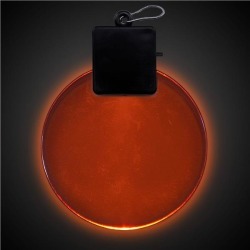 Orange LED and Light - Up Round Medallion by Windy City Novelties