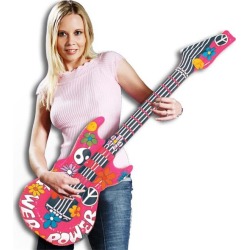 Flower Power Inflatable 42" Guitars by Windy City Novelties