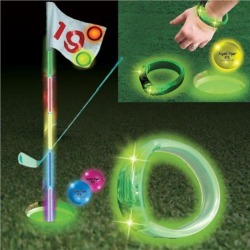 Green LED and Light - Up Golf Cup Rings by Windy City Novelties