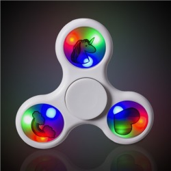 LED Unicorn Fidget Toy Spinner by Windy City Novelties