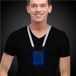 Blue Sound-Activated LED Badge by Windy City Novelties