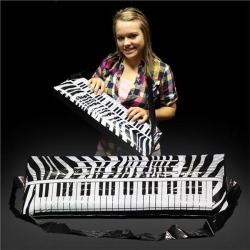 Zebra Print Inflatable 24" Keyboards by Windy City Novelties