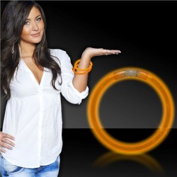 Orange 8" Glow Bracelets by Windy City Novelties