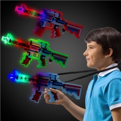LED Pixel Machine Guns with Sound by Windy City Novelties