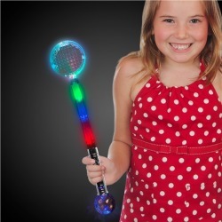 LED Jumbo Circle Prism Wand by Windy City Novelties