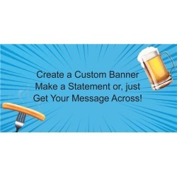 Beer & Brats Custom Banner by Windy City Novelties