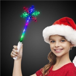 LED Snowflake Wand by Windy City Novelties