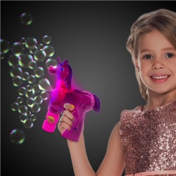 LED Unicorn Bubble Gun by Windy City Novelties