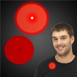 LED Red Circle Blinkies by Windy City Novelties