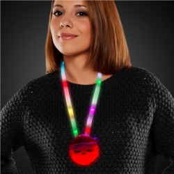 LED Santa Lanyard Necklace by Windy City Novelties