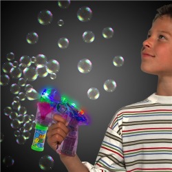 LED Noisemaker Bubble Gun by Windy City Novelties
