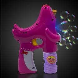LED Pink Rooster Bubble Gun by Windy City Novelties