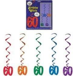 60 Whirl Decorations by Windy City Novelties