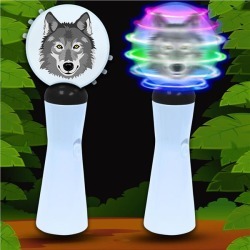 LED Wolf Coin Spinner Wand by Windy City Novelties