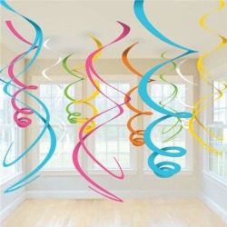 Multi Colored Swirl Decorations by Windy City Novelties