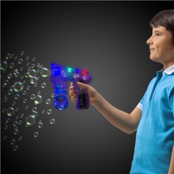 LED Translucent Bubble Gun by Windy City Novelties