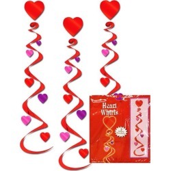 Heart Swirl Decorations by Windy City Novelties