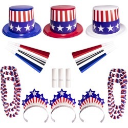 Spirit Of America Party Kit For 25 by Windy City Novelties