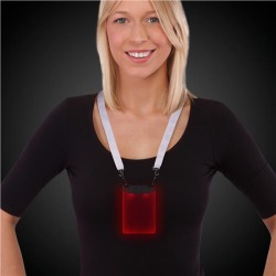 Red Sound-Activated LED Badge by Windy City Novelties