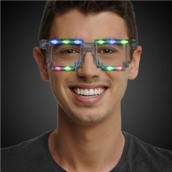 LED Pixel Eyeglasses by Windy City Novelties