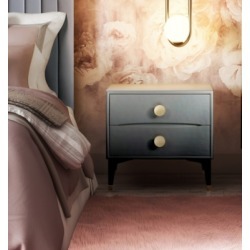 TOV Furniture Divine Nightstand, Gray