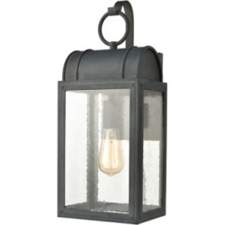 Steel Heritage Hills Sconce, Aged Zinc Finish