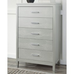 Olivet Chest of Drawers, Silver