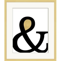 Giclee & Wall Art, Black/Gold/White
