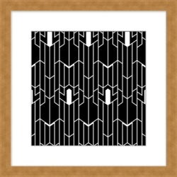 Giclee Art Deco Wall Art, Black/White