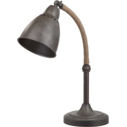 Metal Pharmacy Table Lamp, Charcoal