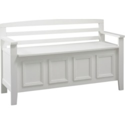 Laredo Storage Bench, White
